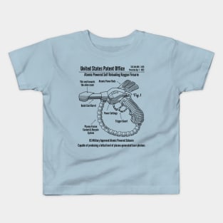 Ray Gun Blueprint retro 1950s design Kids T-Shirt